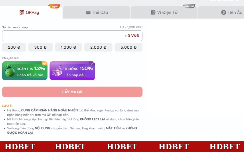 Nạp rút tiền nhà cái an toàn, uy tín với đa dạng phương thức
